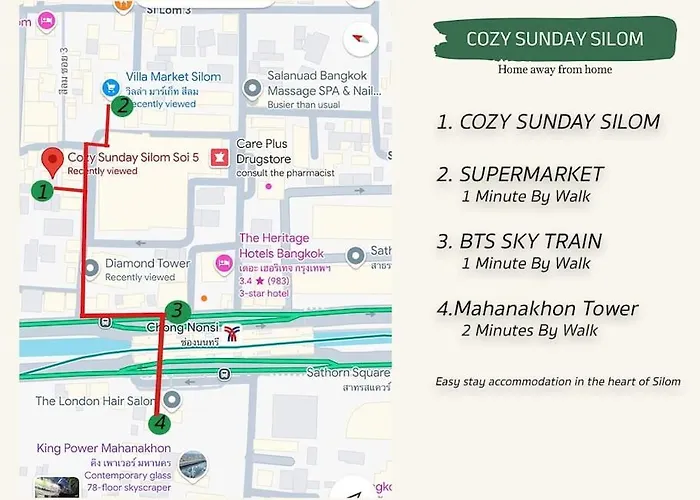 Cozy - 2 Guests In The Heart Of Silom - 6b Banguecoque